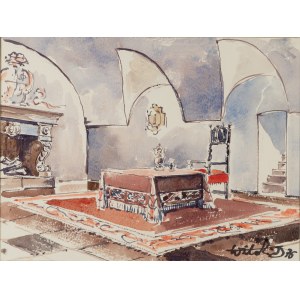 Wiktor Zin (1925 - 2007 ), Salle de la cheminée, 1976