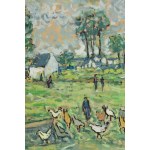 Nathan Gutman (1914 Warsaw - 1990 Paris), In the countryside