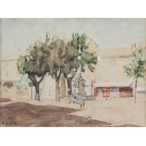 Benn Bencion Rabinowicz (1905 Bialystok - 1989 Paris), Square in the Town