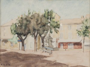 Benn Bencion Rabinowicz (1905 Białystok - 1989 Paryż), Plac w miasteczku