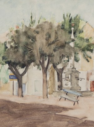 Benn Bencion Rabinowicz (1905 Białystok - 1989 Paryż), Plac w miasteczku