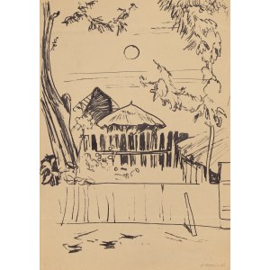 Jerzy Janisch (1901 Gródek Jagielloński - 1962 Warsaw), Landscape, 1950s.