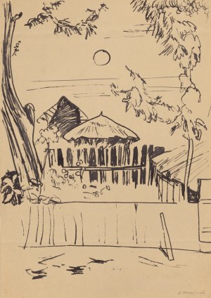 Jerzy Janisch (1901 Gródek Jagielloński - 1962 Warszawa), Pejzaż, lata 50. XX w.