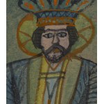 Nikifor Krynicki (1895 Krynica - 1968 Folusz), Portrait of the Saint, circa 1950s.