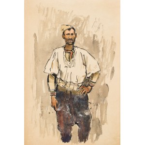 Ludwik MACIĄG (1920-2007), Portrét muže v orientálním kostýmu