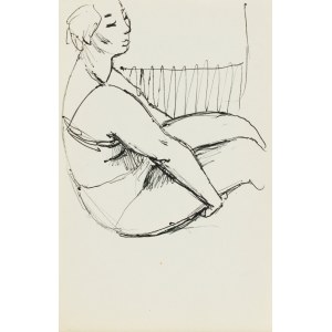 Ludwik MACIĄG (1920-2007), Portrait of a woman in a bathing suit