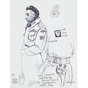 Ludwik MACIĄG (1920-2007), Szkic żołnierza polskiego