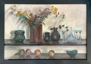 Stefan Rzepecki, Martwa natura na regale, 1985