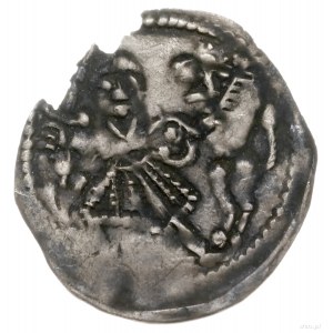 denar, 1236-1248; Aw: Rycerz walczący z lwem; Rw: Rycer...