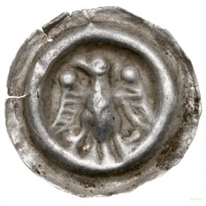 brakteat, XIII w.; Orzeł z głową zwróconą w lewo; Sarbs...