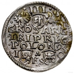 trojak 1595, Bydgoszcz; odmiana z literami F-S na dole ...