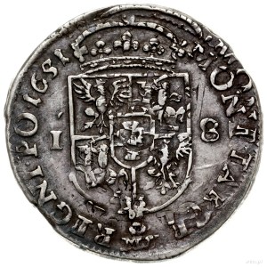 ort 1651, Wschowa; popiersie króla w wieńcu laurowym, n...