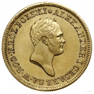 50 złotych 1821, Warszawa; Aw: Głowa cara w prawo i nap...