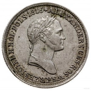 1 złoty 1832, Warszawa; odmiana z dużą głową cara; Bitk...