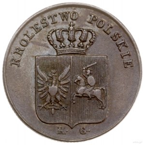 3 grosze polskie 1831, Warszawa; odmiana z prostymi łap...