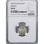 1 złoty 1835, Wiedeń; Bitkin 1, H-Cz. 3823, Kop. 7859 (...