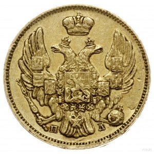 3 ruble = 20 złotych 1835 СПБ / ПД, Petersburg; Aw: Dwu...