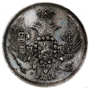 15 kopiejek = 1 złoty 1832 НГ, Petersburg; odmiana z św...