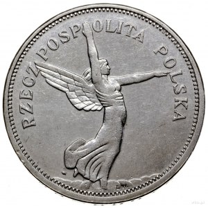 5 złotych 1931, Warszawa; Nike; Parchimowicz 114d; czys...