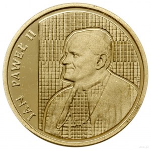 2.000 złotych 1989, Warszawa; Jan Paweł II - na tle kra...