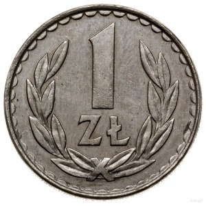 1 złoty 1983, Warszawa; nominał 1, bez napisu PRÓBA; Pa...