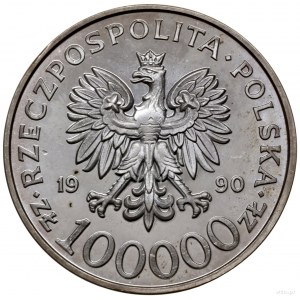 100.000 złotych 1990, USA; Solidarność 1980-1990; Parch...