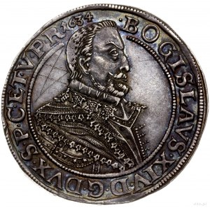 talar, 1634, mennica Szczecin; Aw: Popiersie władcy w z...