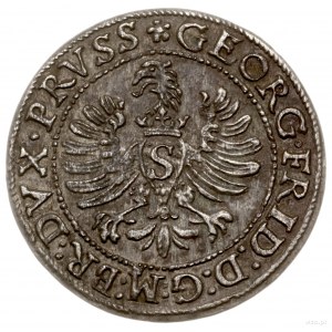 grosz, 1596, mennica Królewiec; Henckel 3175, Schrötter...