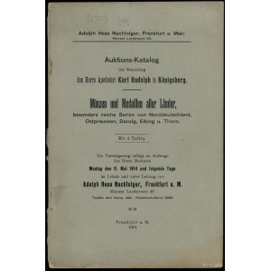 Adolph Hess Nachf., Auktions-Katalog der Sammlung des H...