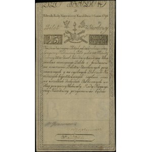 25 złotych polskich 8.06.1794, seria D, numeracja 30944...