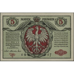 5 marek polskich 9.12.1916; “Generał”, seria B, numerac...