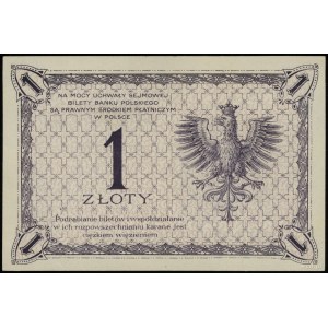 1 złoty 28.02.1919; seria 3 C, numeracja 075332; Lucow ...