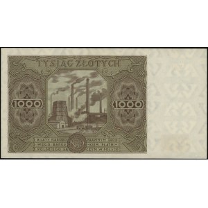 1.000 złotych 15.07.1947; seria F, numeracja 5899470, o...