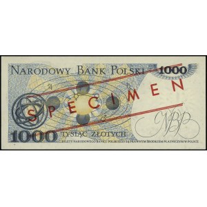 1.000 złotych 2.07.1975; czerwony ukośny nadruk “WZÓR” ...