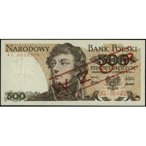 500 złotych 15.06.1976; czerwone ukośne “WZÓR” / “SPECI...