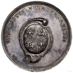medal z serii medali królów Szwecji, bez daty (ok. 1700...