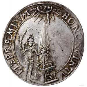 żeton koronacyjny, 1633, mennica Bydgoszcz; Aw: Insygni...