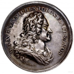 medal pośmiertny, 1733, autorstwa Georga Wilhelma Vestn...