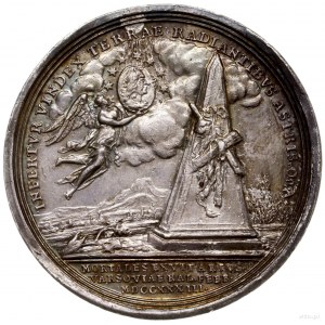 medal pośmiertny, 1733, autorstwa Georga Wilhelma Vestn...