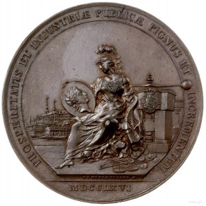 medal upamiętniający reformę monetarną, 1766, Warszawa,...