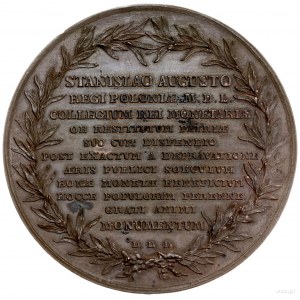 medal upamiętniający reformę monetarną, 1766, Warszawa,...