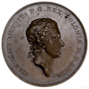 medal na pamiątkę przekopania kanału Prypeć-Bug, 1786, ...