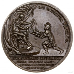 medal wybity na pamiątkę narodzin Jana Maurycego Brühla...