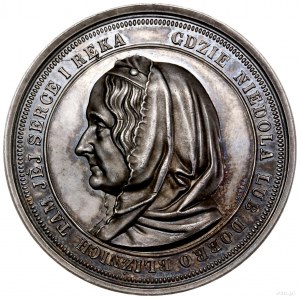 medal wybity w podzięce Zofii Potockiej, 1867, Wiedeń, ...