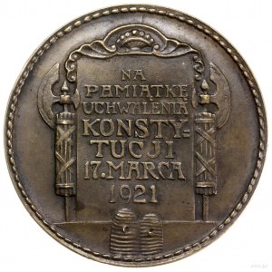 medal na pamiątkę uchwalenia Konstytucji Marcowej, 1921...