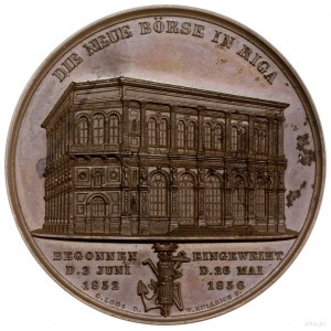 medal wybity na pamiątkę otwarcia nowego budynku giełdy...