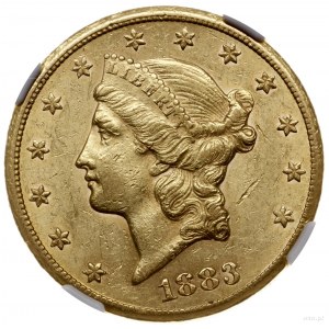 20 dolarów, 1883 CC, mennica Carson City; typ Liberty H...