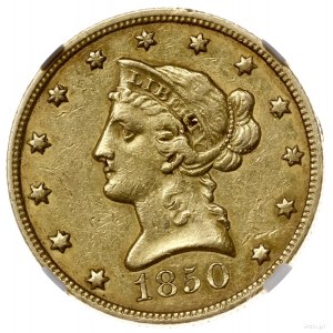 10 dolarów, 1850, mennica Filadelfia; typ Liberty Head,...