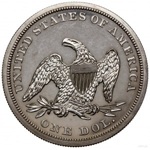 1 dolar, 1861, mennica Filadelfia; typ Seated Liberty, ...