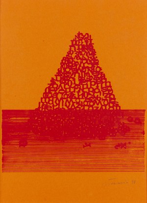 Jan Tarasin (1926 Kalisz - 2009 Warszawa), Bez tytułu, 1990